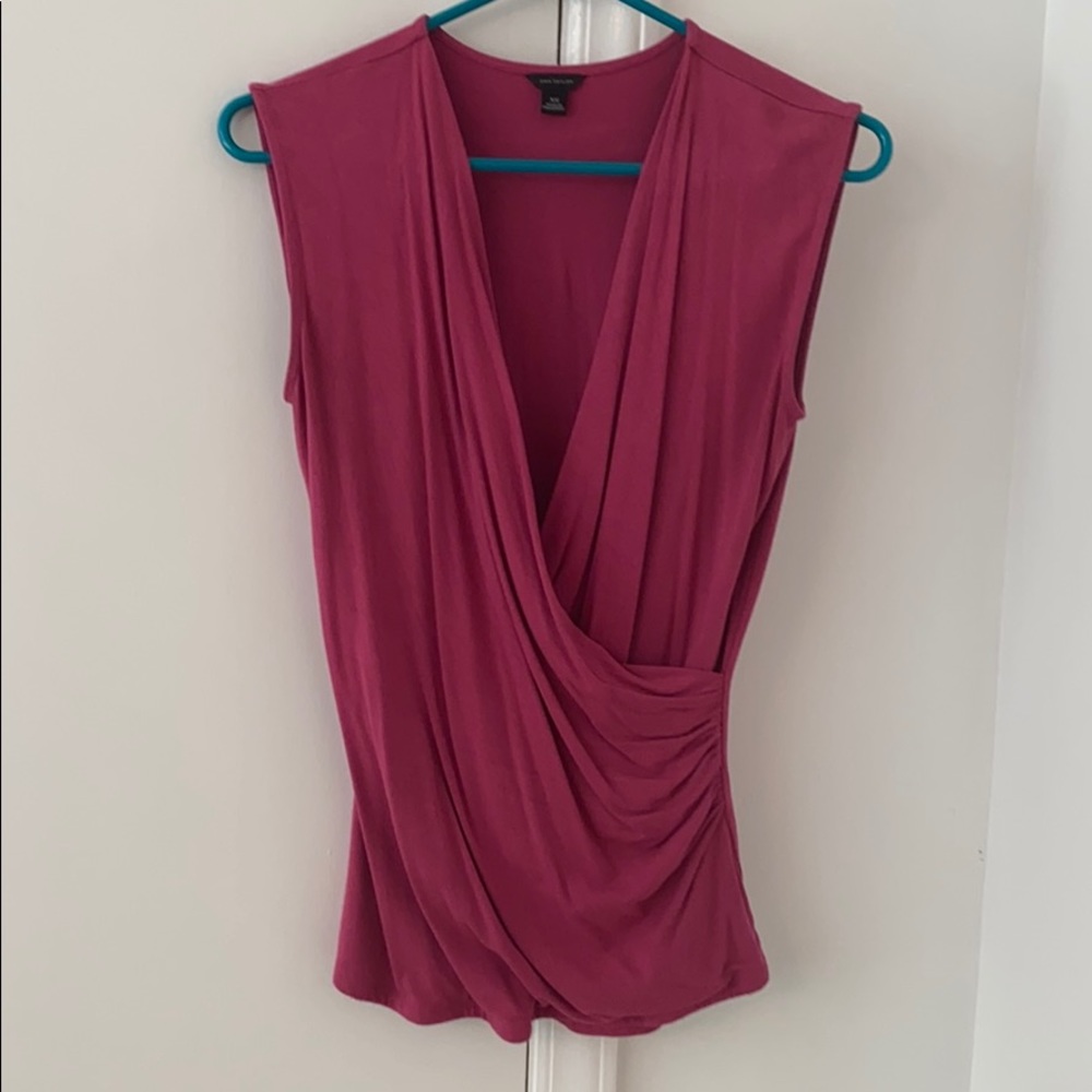 Ann Taylor faux wrap top size XS